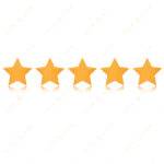 pngtree 5 star review stars with gradient yellow and orange shadow vector png image 16225423